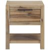 vidaXL Κομοδίνα με Συρτάρια 2 Τεμ. 40x30x48 εκ. από Μασίφ Ξύλο Ακακίας