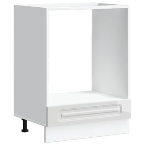 ντουλάπι φούρνου vidaXL "Kalmar" Υψηλή στιλπνότητα λευκό