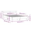 vidaXL Πλαίσιο Κρεβατιού με Κεφαλάρι/LED Λευκό 140 x 200 εκ
