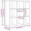 vidaXL Βιβλιοθήκη Χρώμα Sonoma Δρυς 98x29x97,5 εκ. Επεξεργασμένο Ξύλο