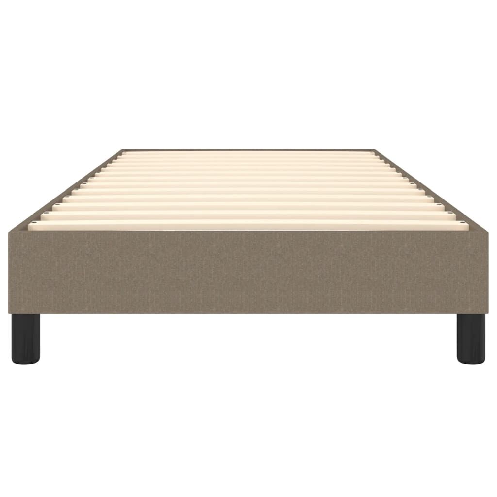 vidaXL Σκελετός Κρεβατιού Χωρίς Στρώμα Taupe 90x200 εκ. Υφασμάτινο