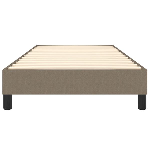 vidaXL Σκελετός Κρεβατιού Χωρίς Στρώμα Taupe 90x200 εκ. Υφασμάτινο