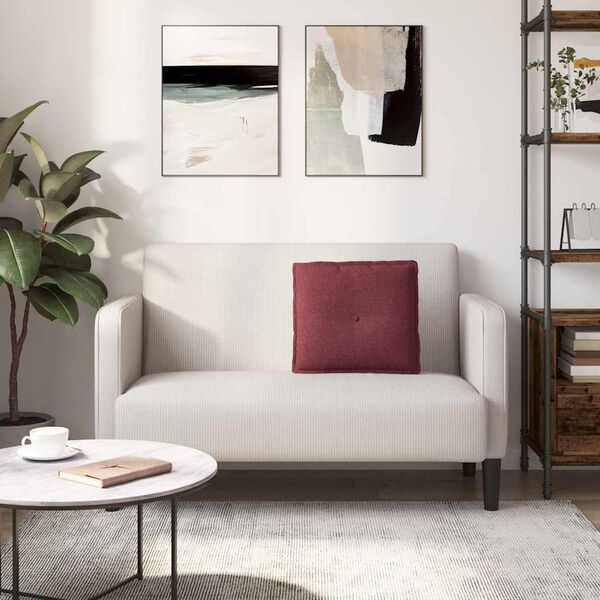 vidaXL Μαξιλάρι Πλάτης Κόκκινο 50 x 19 x 45 εκ ύφασμα