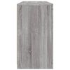 vidaXL Μπουφές με LED Γκρι Sonoma 142,5x37x67 εκ.