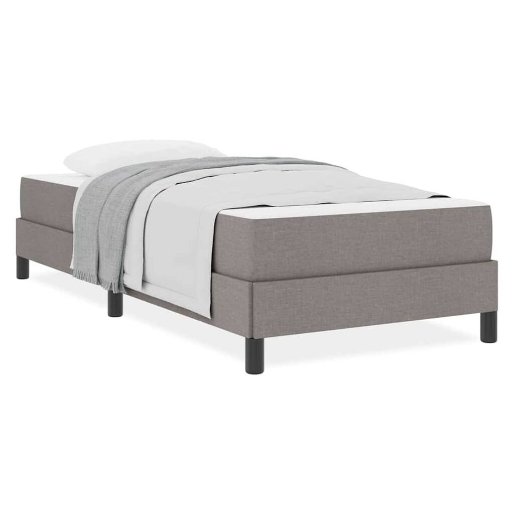 vidaXL Κρεβάτι με ελατήρια Άλλο Taupe 90 x 200 cm ύφασμα