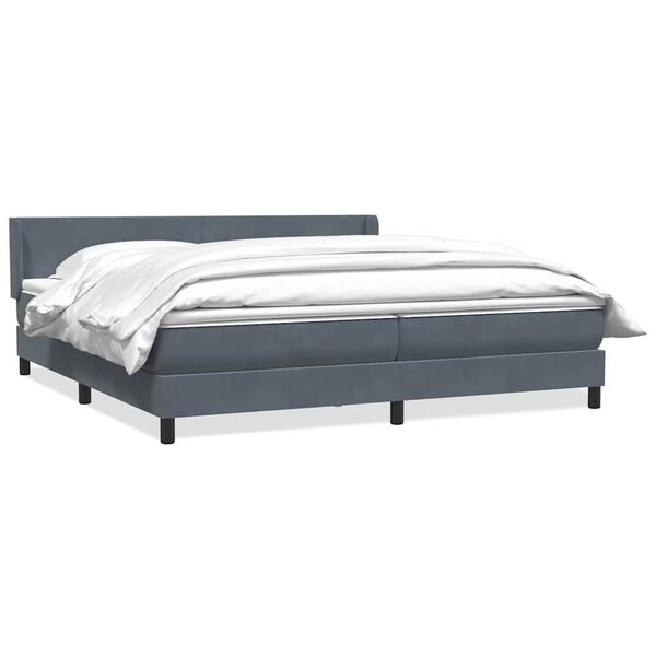 vidaXL &Kappa;&rho;&epsilon;&beta;ά&tau;&iota; Boxspring &mu;&epsilon; &Sigma;&tau;&rho;ώ&mu;&alpha; &Sigma;&kappa;&omicron;ύ&rho;&omicron; &Gamma;&kappa;&rho;&iota; 180x210 &epsilon;&kappa;. &Beta;&epsilon;&lambda;&omicron;ύ&delta;&iota;&nu;&omicron;