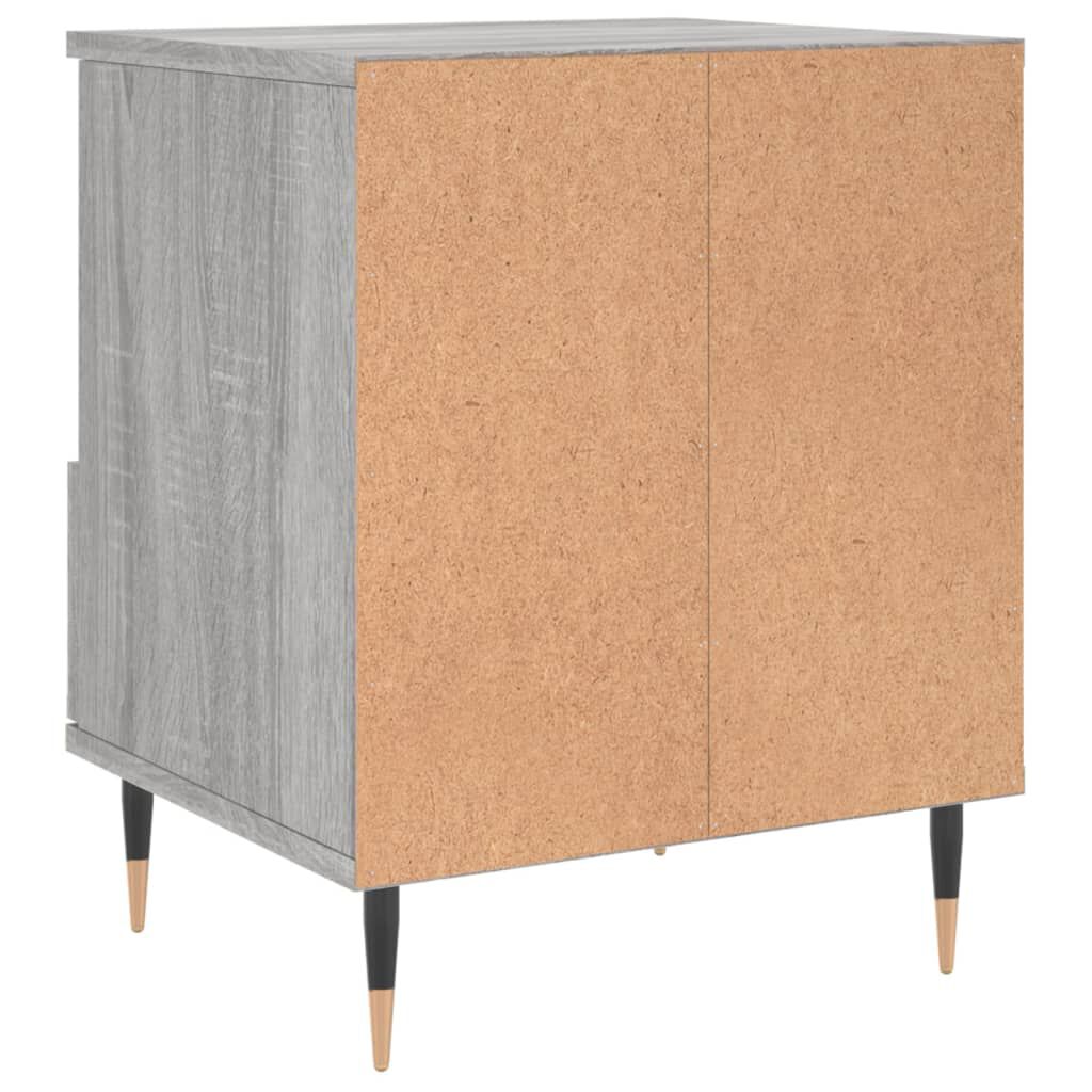 vidaXL Κομοδίνο Γκρι Sonoma 40 x 35 x 50 εκ. από Επεξεργασμένο Ξύλο