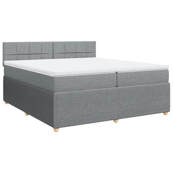 vidaXL &Kappa;&rho;&epsilon;&beta;ά&tau;&iota; Boxspring &mu;&epsilon; &Sigma;&tau;&rho;ώ&mu;&alpha; &Alpha;&nu;&omicron;&iota;&chi;&tau;ό &Gamma;&kappa;&rho;&iota; 200x200 &epsilon;&kappa;. &Upsilon;&phi;&alpha;&sigma;&mu;ά&tau;&iota;&nu;&omicron;