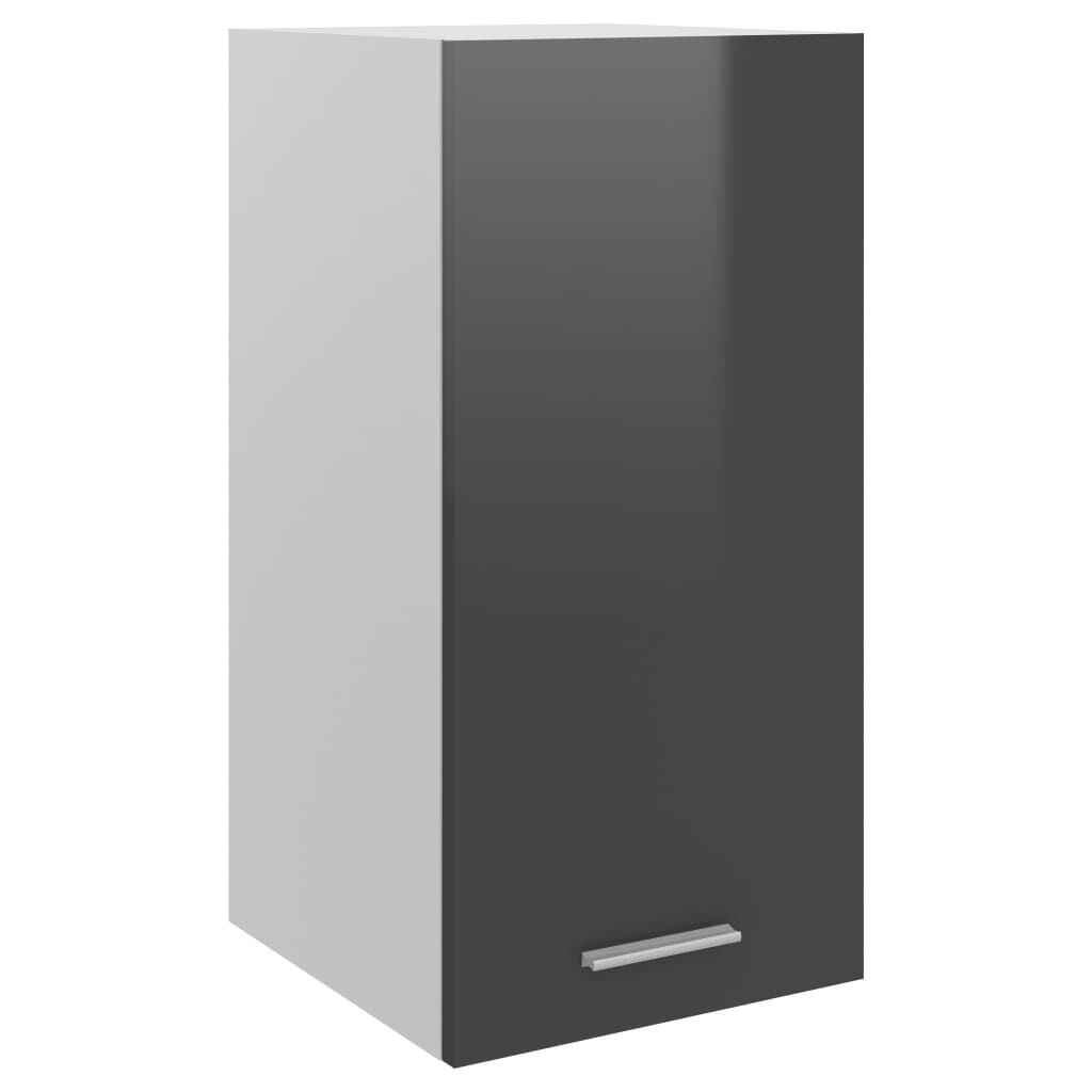 vidaXL Ντουλάπι Κρεμαστό Lyon Γυαλιστερό Γκρι 29,5x31x60εκ. από
