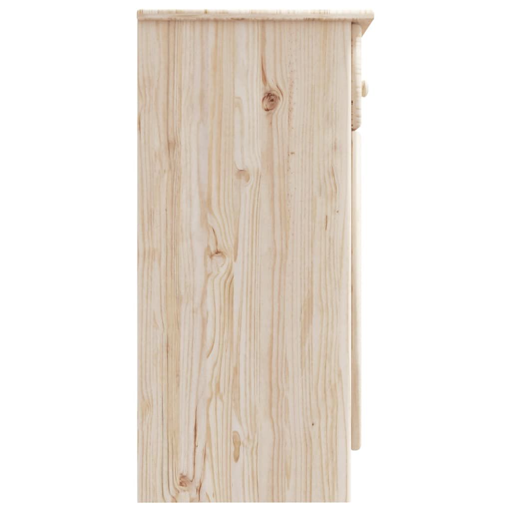 vidaXL Ντουλάπι ALTA 112 x 35 x 73 εκ. από Μασίφ Ξύλο Πεύκου