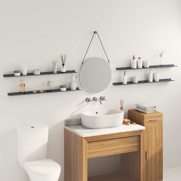 vidaXL &Pi;&lambda;&omega;&tau;ό &rho;ά&phi;&iota; &Epsilon;&pi;&iota;&tau;&omicron;ί&chi;&iota;&omicron; 4 pcs &Alpha;&nu;&theta;&rho;&alpha;&kappa;ί 100 x 9 x 2,5 &epsilon;&kappa; &Alpha;&tau;&sigma;ά&lambda;&iota;