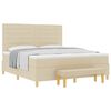 vidaXL &Kappa;&rho;&epsilon;&beta;ά&tau;&iota; &mu;&epsilon; &epsilon;&lambda;&alpha;&tau;ή&rho;&iota;&alpha; &mu;&epsilon; &kappa;&epsilon;&phi;&alpha;&lambda;ά&rho;&iota; &Kappa;&rho;&epsilon;&mu; 200 x 180 cm ύ&phi;&alpha;&sigma;&mu;&alpha;