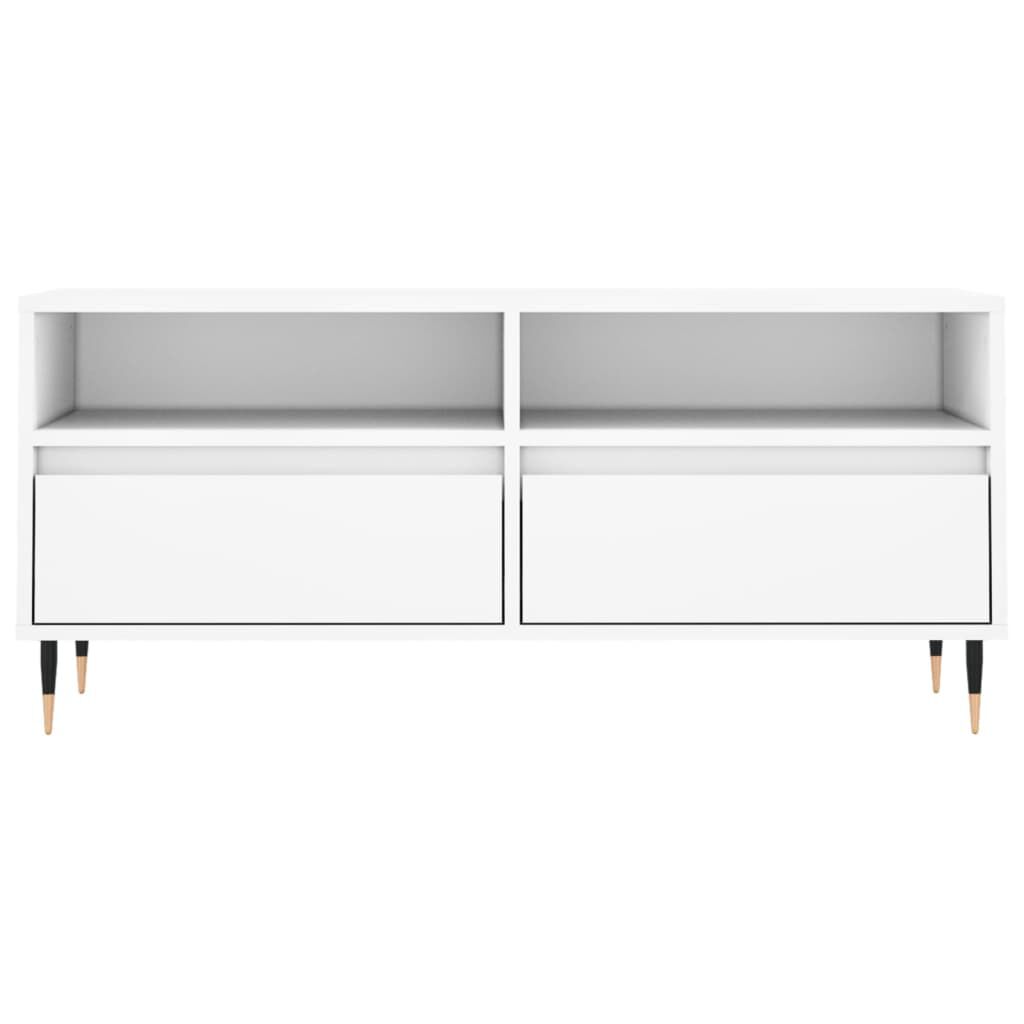 vidaXL Έπιπλο Τηλεόρασης Λευκό 100x34,5x44,5 εκ. Επεξεργασμένο Ξύλο