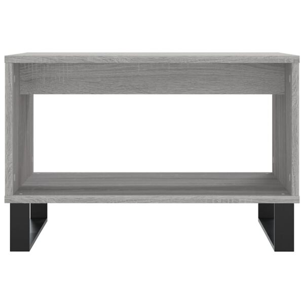 vidaXL Τραπεζάκι Σαλονιού Γκρι Sonoma 60x50x40 εκ. από Επεξεργ. Ξύλο