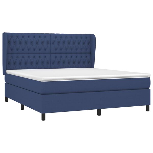 vidaXL &Kappa;&rho;&epsilon;&beta;ά&tau;&iota; Boxspring &mu;&epsilon; &Sigma;&tau;&rho;ώ&mu;&alpha; &Mu;&pi;&lambda;&epsilon; 180x200 &epsilon;&kappa;. &Upsilon;&phi;&alpha;&sigma;&mu;ά&tau;&iota;&nu;&omicron;