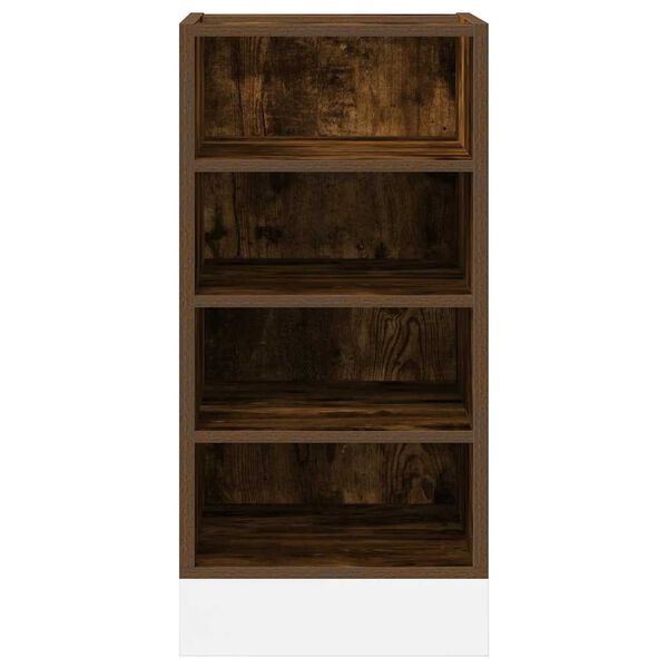 vidaXL Κάτω ντουλάπι Riga καπνιστή δρυς 40x44,5x81,5 cm