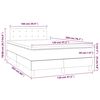 vidaXL &Kappa;&rho;&epsilon;&beta;ά&tau;&iota; Boxspring &mu;&epsilon; &Sigma;&tau;&rho;ώ&mu;&alpha; &Sigma;&kappa;&omicron;ύ&rho;&omicron; &Pi;&rho;ά&sigma;&iota;&nu;&omicron; 120x200&epsilon;&kappa;. &Beta;&epsilon;&lambda;&omicron;ύ&delta;&iota;&nu;&omicron;