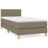 vidaXL &Kappa;&rho;&epsilon;&beta;ά&tau;&iota; Boxspring &mu;&epsilon; &Sigma;&tau;&rho;ώ&mu;&alpha; Taupe 80x200 &epsilon;&kappa;. &Upsilon;&phi;&alpha;&sigma;&mu;ά&tau;&iota;&nu;&omicron;