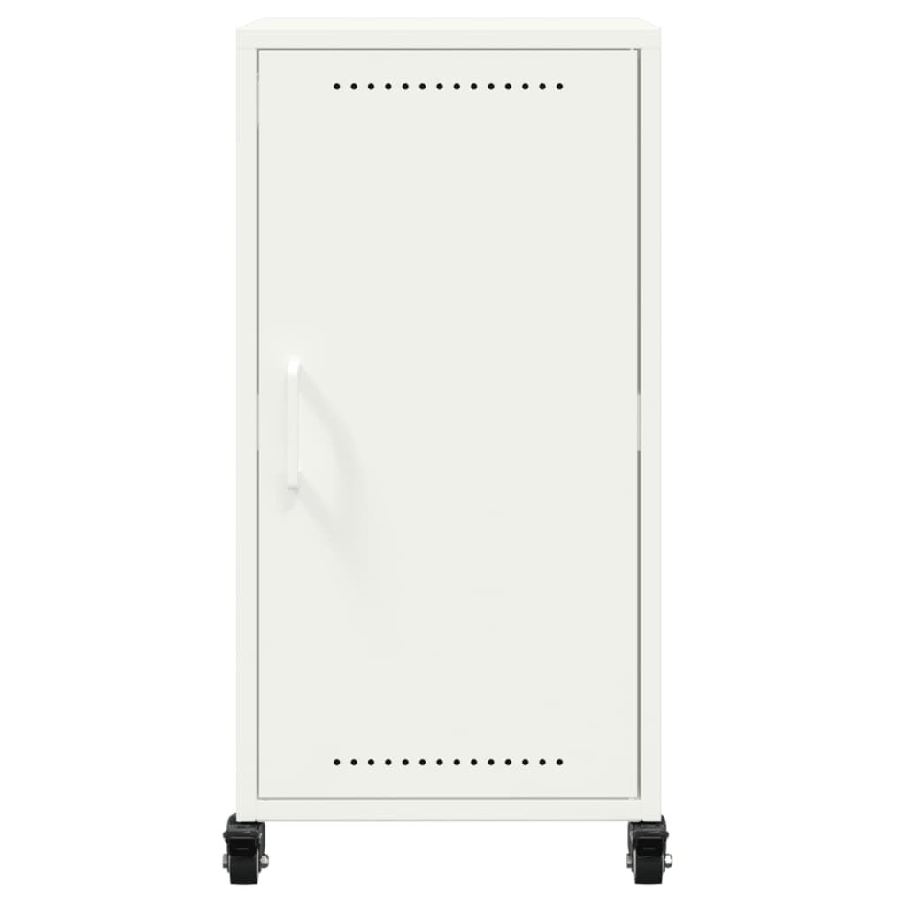 vidaXL Μπουφές Λευκός 36x39x72 εκ. από Ατσάλι