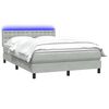 vidaXL &Kappa;&rho;&epsilon;&beta;ά&tau;&iota; Boxspring &mu;&epsilon; &Sigma;&tau;&rho;ώ&mu;&alpha; & LED &Alpha;&nu;&omicron;&iota;&chi;&tau;ό &Gamma;&kappa;&rho;&iota; 160x210 &epsilon;&kappa;. &Beta;&epsilon;&lambda;&omicron;ύ&delta;&iota;&nu;&omicron;