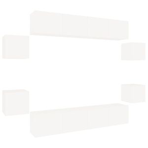 vidaXL &Sigma;&epsilon;&tau; &Epsilon;&pi;ί&pi;&lambda;&omicron;&upsilon; &Tau;&eta;&lambda;&epsilon;ό&rho;&alpha;&sigma;&eta;&sigmaf; 8 &Tau;&epsilon;&mu;&alpha;&chi;ί&omega;&nu; &Lambda;&epsilon;&upsilon;&kappa;ό &alpha;&pi;ό &Epsilon;&pi;&epsilon;&xi;&epsilon;&rho;&gamma;&alpha;&sigma;&mu;έ&nu;&omicron; &Xi;ύ&lambda;&omicron;