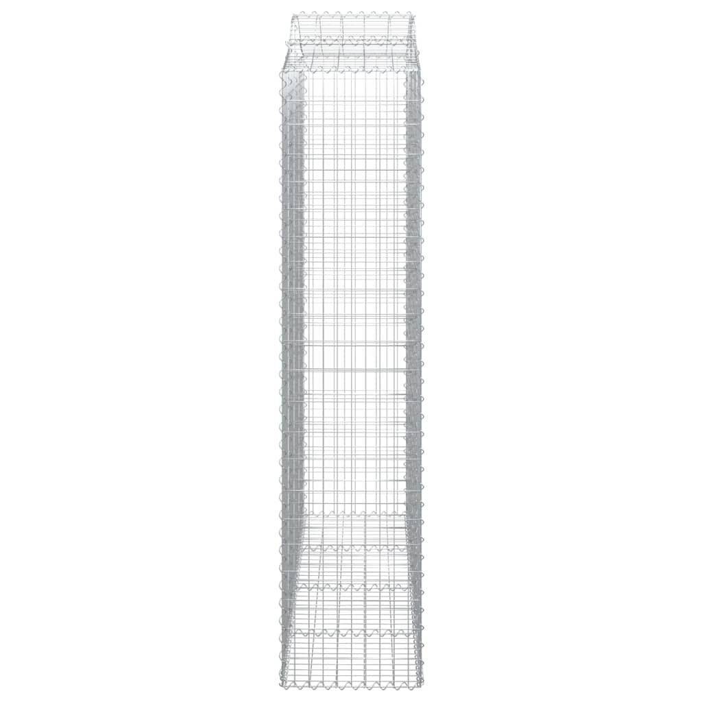 vidaXL Συρματοκιβώτια Τοξωτά 14 τεμ. 200x50x220/240 εκ. Γαλβαν. Ατσάλι