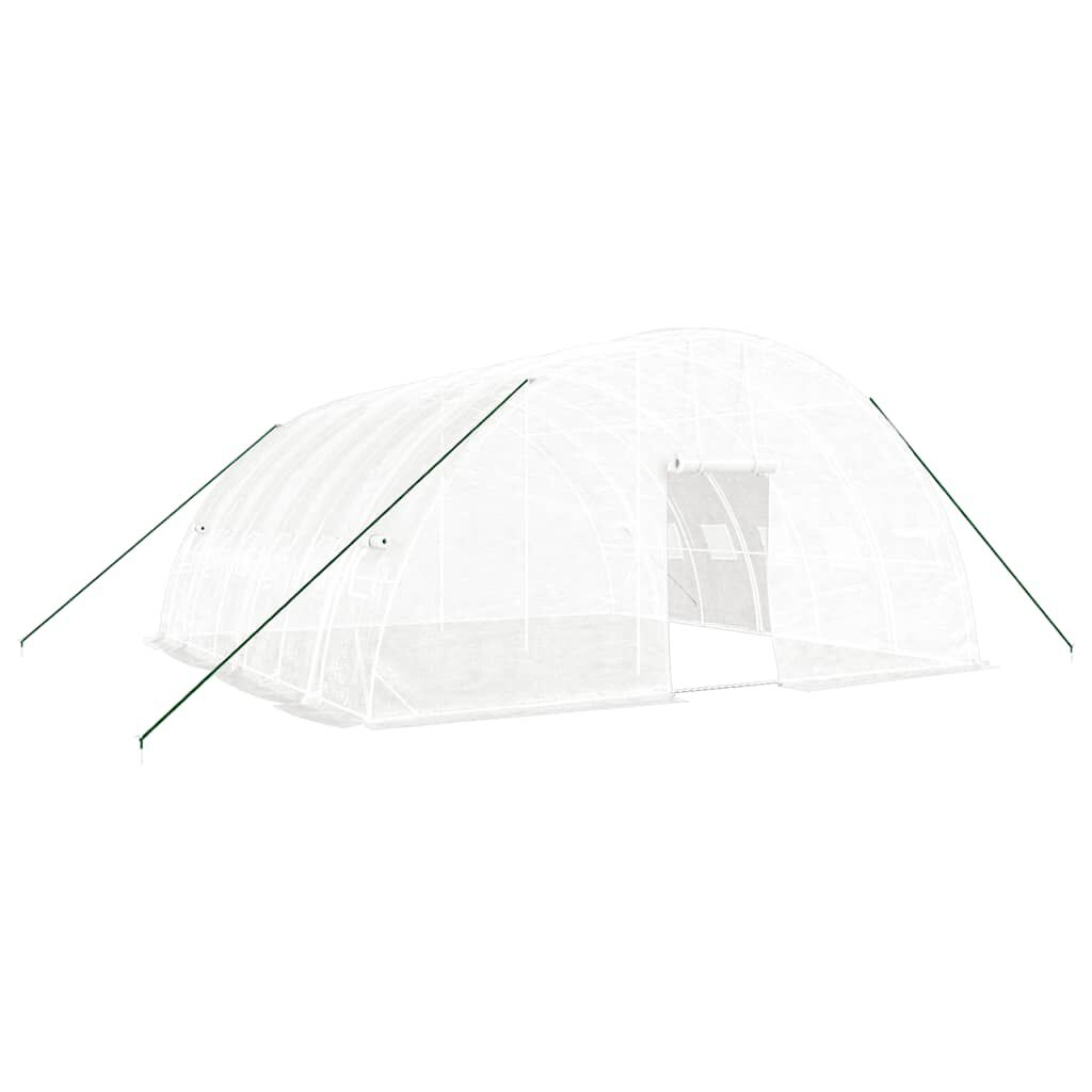 vidaXL Θερμοκήπιο με Ατσάλινο Πλαίσιο Λευκό 36 μ² 6 x 6 x 2,85 μ.