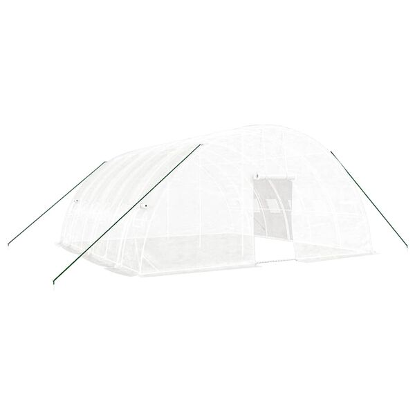 vidaXL Θερμοκήπιο με Ατσάλινο Πλαίσιο Λευκό 36 μ² 6 x 6 x 2,85 μ.