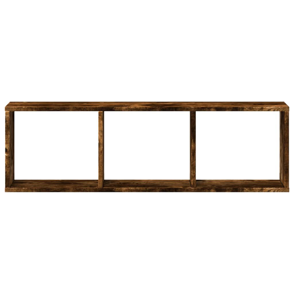 vidaXL Ντουλάπι Τοίχου Καπνιστή Δρυς 100x16x30 εκ. Επεξεργασμένο Ξύλο