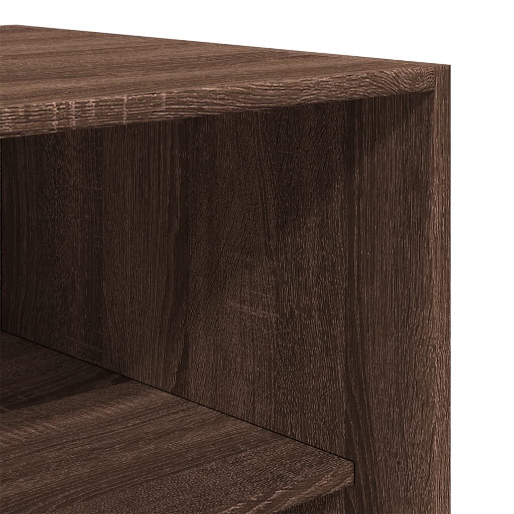 vidaXL Ντουλάπα Καφέ Δρυς 100x50x200 εκ. από Επεξεργασμένο Ξύλο