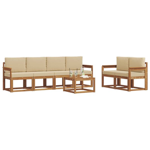 vidaXL &Sigma;&epsilon;&iota;&rho;ά &Kappa;&alpha;&nu;&alpha;&pi;έ &Epsilon;&xi;&omega;&tau;&epsilon;&rho;&iota;&kappa;&omicron;ύ &mu;&epsilon; &mu;&alpha;&xi;&iota;&lambda;ά&rho;&iota; 7 pcs &Phi;&upsilon;&sigma;&iota;&kappa;ό &kappa;&alpha;&iota; &Mu;&pi;&epsilon;&zeta;