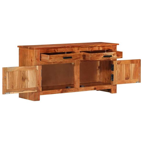 vidaXL Πλαϊνό γραφείο Καφέ 100 x 30 x 50 cm Μασίφ ξύλο ακακίας