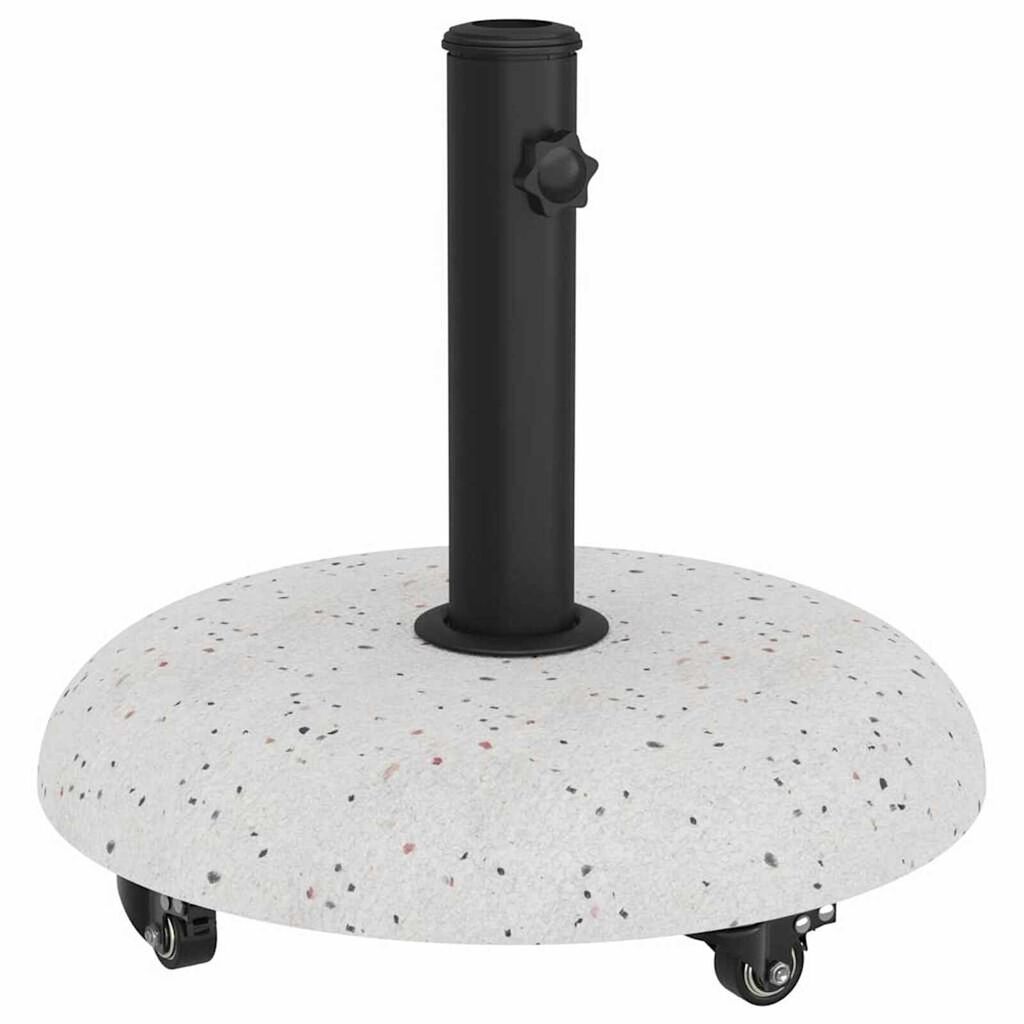 vidaXL Βάση ομπρέλας Άσπρο, Μαύρο 45 x 45 x 40 cm Σκυρόδεμα, Μέταλλο