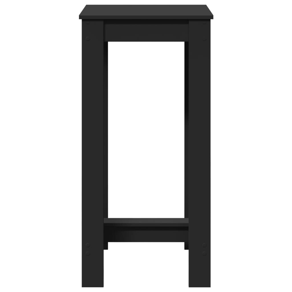 vidaXL Τραπέζι Μπαρ Μαύρο 51x50x103,5 εκ. Επεξ. Ξύλο