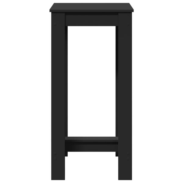 vidaXL Τραπέζι Μπαρ Μαύρο 51x50x103,5 εκ. Επεξ. Ξύλο