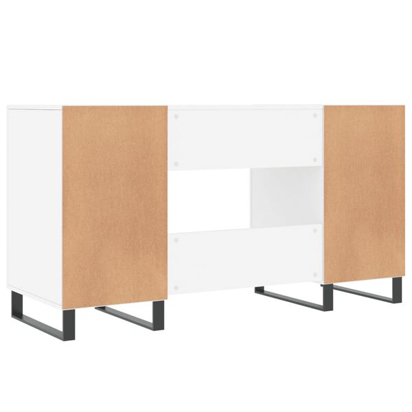 vidaXL Γραφείο Λευκό 140 x 50 x 75 εκ. από Επεξεργασμένο Ξύλο