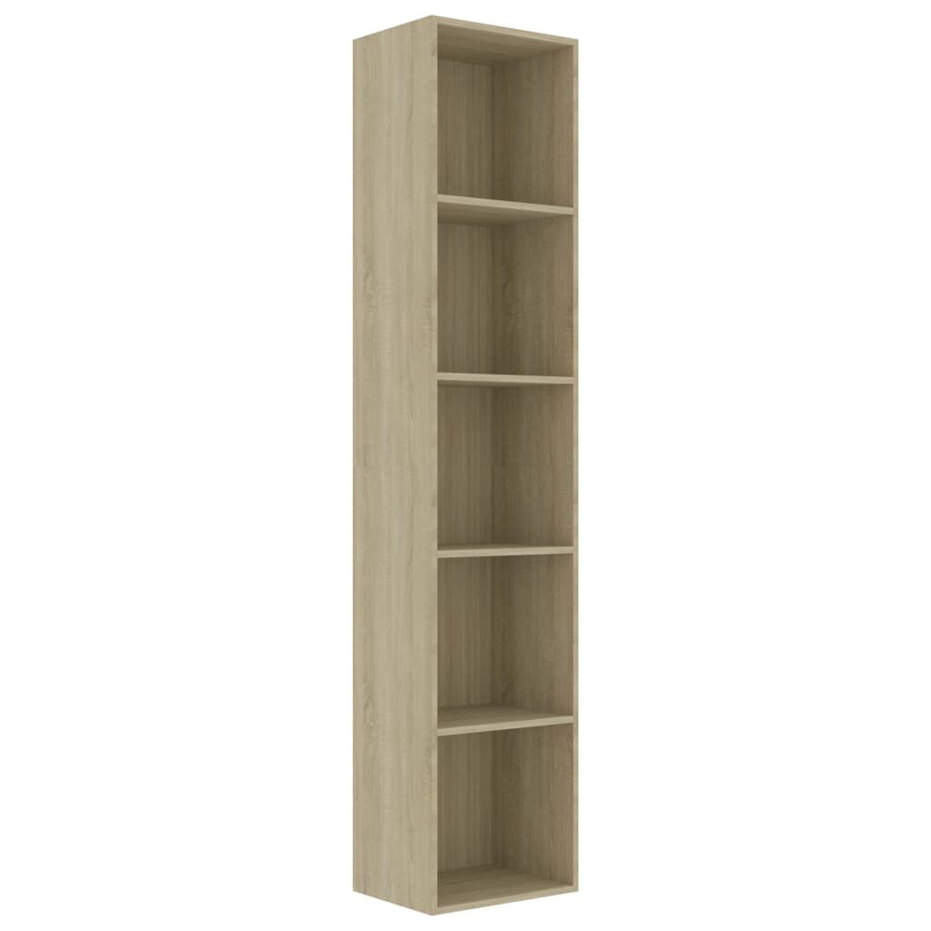 vidaXL Βιβλιοθήκη Χρώμα Sonoma Δρυς 40 x 30 x 189 εκ. Επεξ. Ξύλο