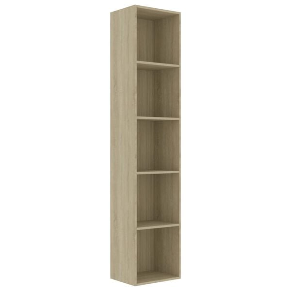 vidaXL Βιβλιοθήκη Χρώμα Sonoma Δρυς 40 x 30 x 189 εκ. Επεξ. Ξύλο