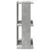 vidaXL Βιβλιοθήκη 3 επιπέδων Μπετόν Γκρι 60x30x80 cm Ξύλινη κατασκευή