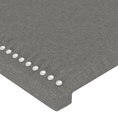 vidaXL Κεφαλάρι με Πτερύγια Σκούρο Γκρι 147 x 23 x 78/88εκ. Υφασμάτινο