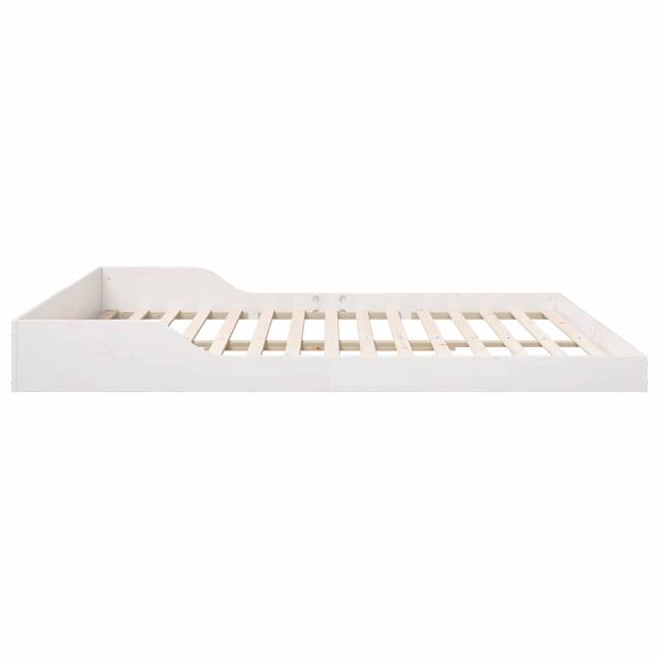vidaXL Σκελετός Κρεβατιού Λευκό 180 x 200 cm Μασίφ ξύλο πεύκου