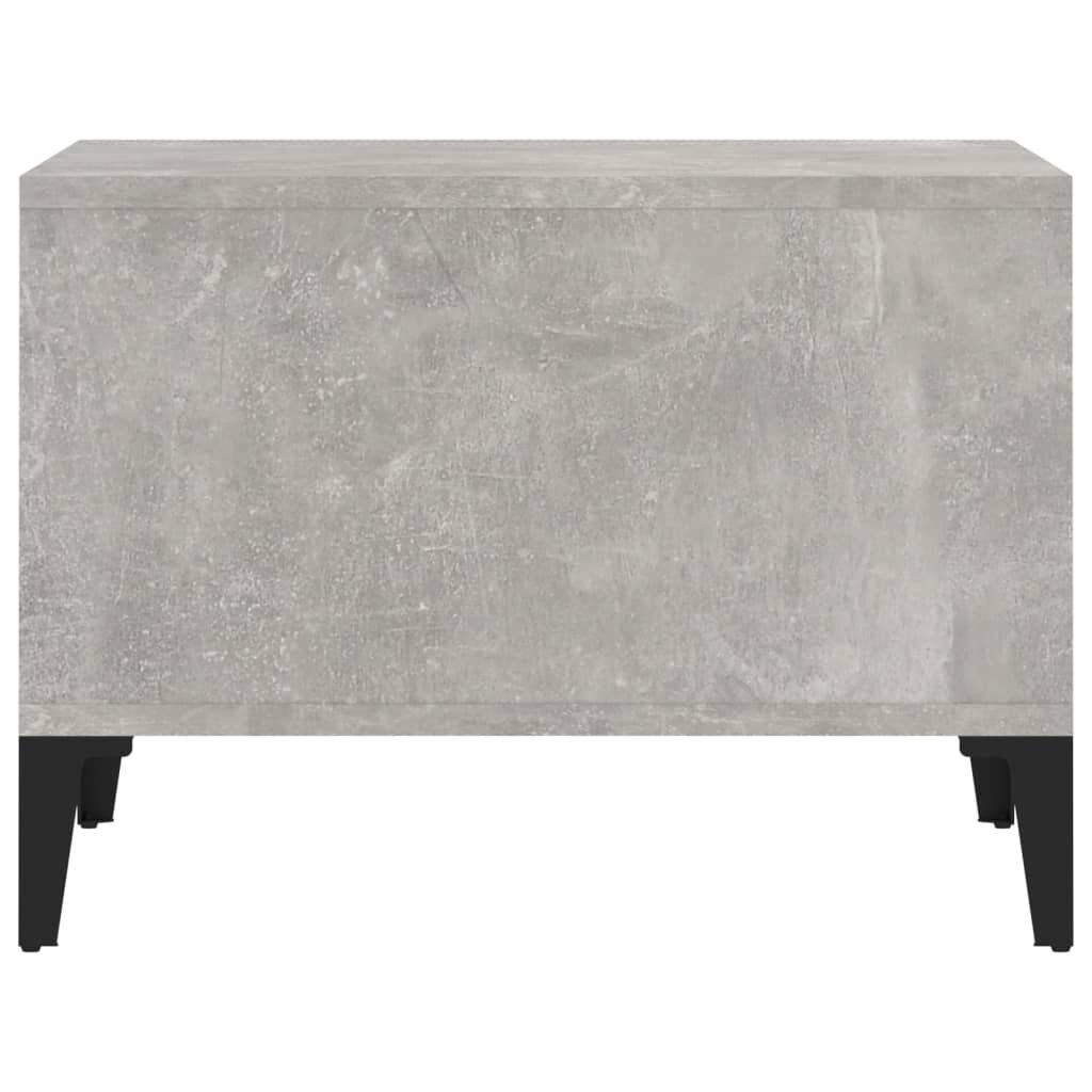 vidaXL Τραπεζάκι Σαλονιού Γκρι Σκυρ. 60x50x36,5 εκ. Επεξεργ. Ξύλο