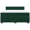 vidaXL &Kappa;&rho;&epsilon;&beta;ά&tau;&iota; Boxspring &mu;&epsilon; &Sigma;&tau;&rho;ώ&mu;&alpha; &Sigma;&kappa;&omicron;ύ&rho;&omicron; &Pi;&rho;ά&sigma;&iota;&nu;&omicron; 200x200&epsilon;&kappa;. &Beta;&epsilon;&lambda;&omicron;ύ&delta;&iota;&nu;&omicron;