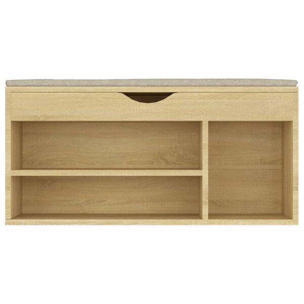 vidaXL Παπουτσοθήκη Sonoma Δρυς 104x30x49εκ Επεξεργασμένο Ξύλο