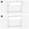 vidaXL Υψωμένη Γλάστρα Κήπου Ανθρακί 100 x 26 x 82 εκ Ατσάλι
