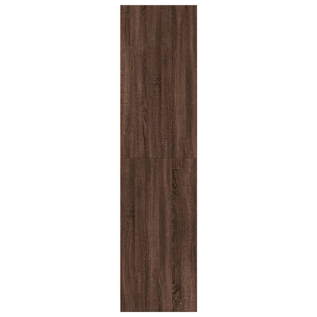 vidaXL Ντουλάπα Καφέ Δρυς 30x50x200 εκ. από Επεξεργασμένο Ξύλο