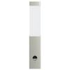 vidaXL Εξωτερικά Φωτιστικά Τοίχου 2 pcs Ασημί 10.5 x 6 x 35 εκ.