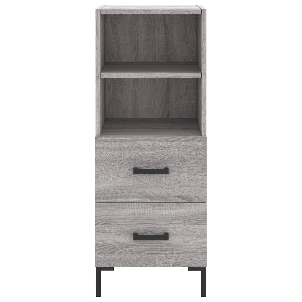 vidaXL Ντουλάπι Γκρι Sonoma 34,5x34x90 εκ. από Επεξεργασμένο Ξύλο