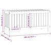 vidaXL Μπαούλο Αποθήκευσης Κήπου 76x42,5x54 εκ. Μασίφ Ξύλο Πεύκου