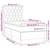 vidaXL &Kappa;&rho;&epsilon;&beta;ά&tau;&iota; Boxspring &mu;&epsilon; &Sigma;&tau;&rho;ώ&mu;&alpha; &Sigma;&kappa;&omicron;ύ&rho;&omicron; &Mu;&pi;&lambda;&epsilon; 80 x 200 &epsilon;&kappa;. &Beta;&epsilon;&lambda;&omicron;ύ&delta;&iota;&nu;&omicron;